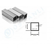 Alüminyum Kutu Profil 55mm X 55mm Et Kalınlık 2mm